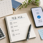 적금 우대금리 조건 확인 방법을 위해 기본 조건과 자동이체 조건을 비교하는 장면