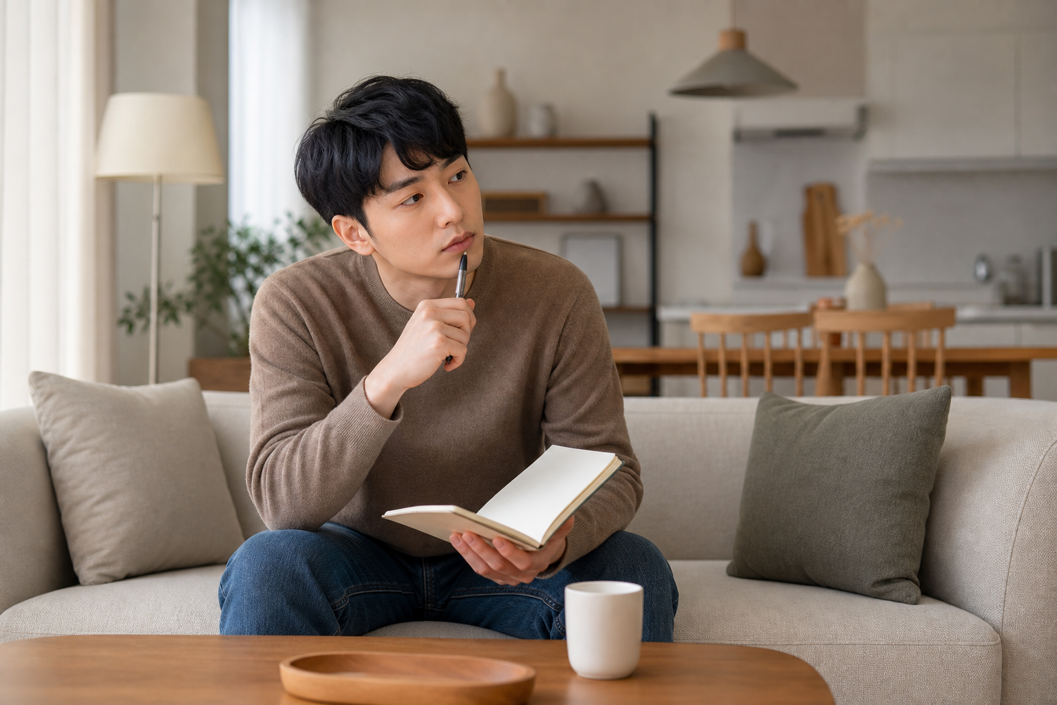 청년도약계좌 가입 판단 요소를 네 갈래로 연결한 개념 도식